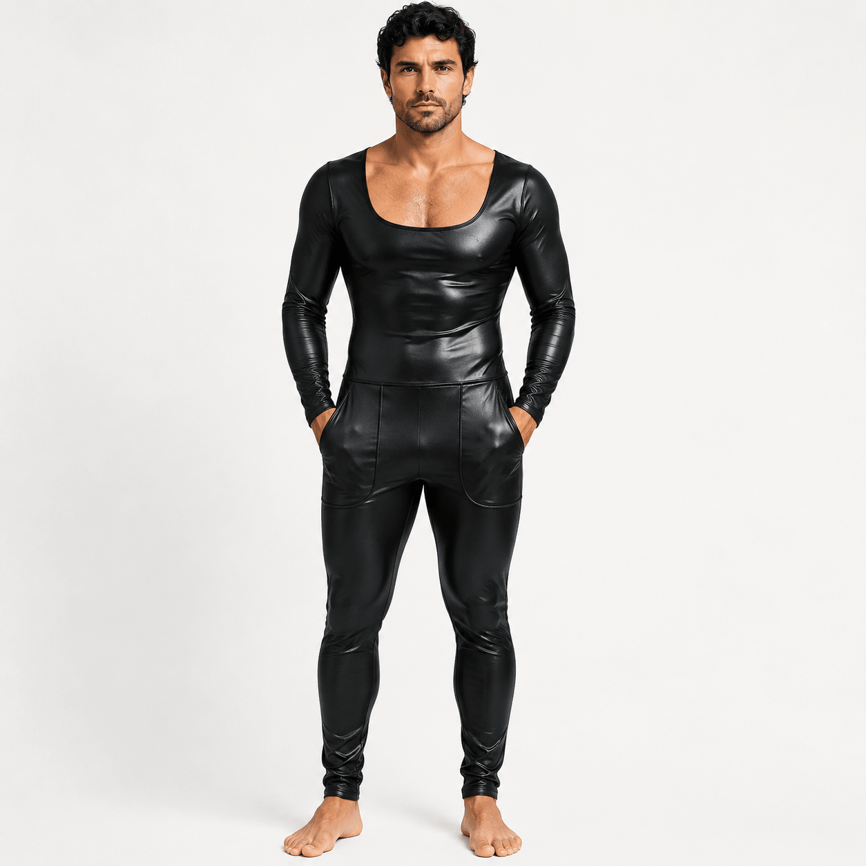 Nebiz 14 - Jumpsuit Leggings for Men - Sarman Fashion - Wholesale Clothing Fashion Brand for Men from Canada