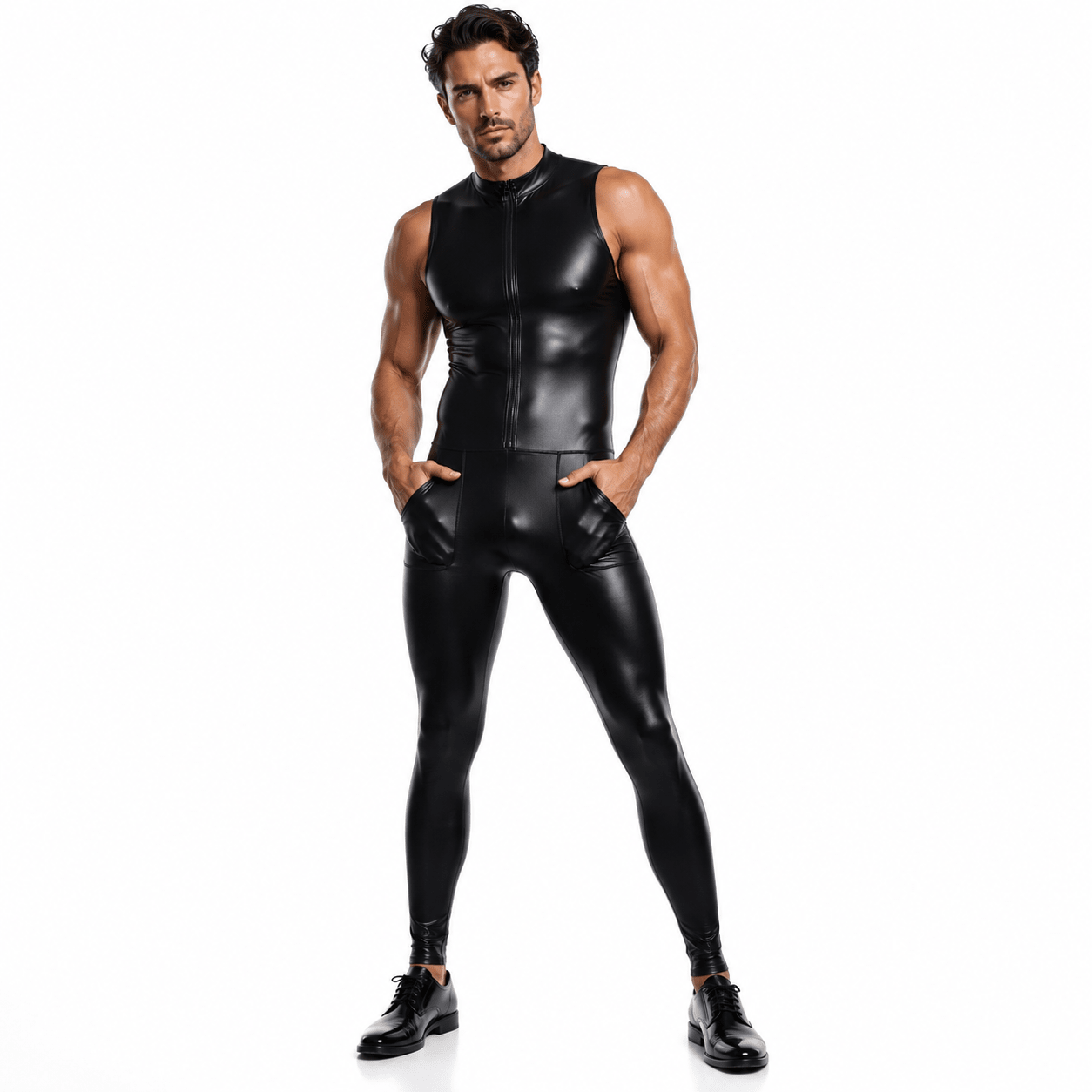 Nebiz 23 - Jumpsuit Leggings for Men - Sarman Fashion - Wholesale Clothing Fashion Brand for Men from Canada