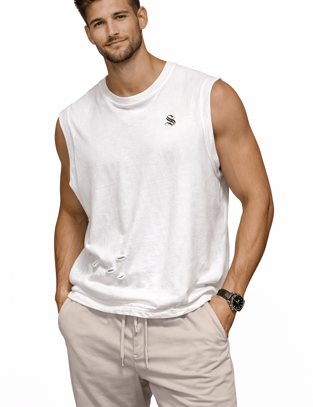 NewkaSR 15 - Tank Top for Men - Sarman Fashion - Wholesale Clothing Fashion Brand for Men from Canada