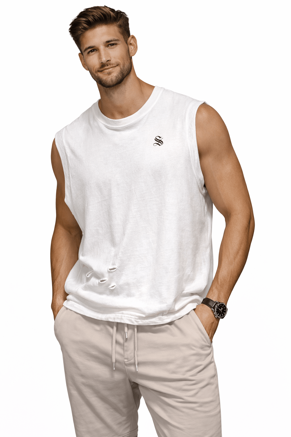 NewkaSR 15 - Tank Top for Men - Sarman Fashion - Wholesale Clothing Fashion Brand for Men from Canada