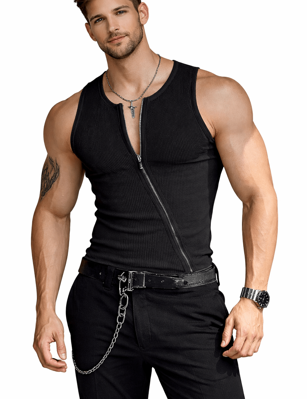 NewkaSR 16 - Tank Top for Men - Sarman Fashion - Wholesale Clothing Fashion Brand for Men from Canada