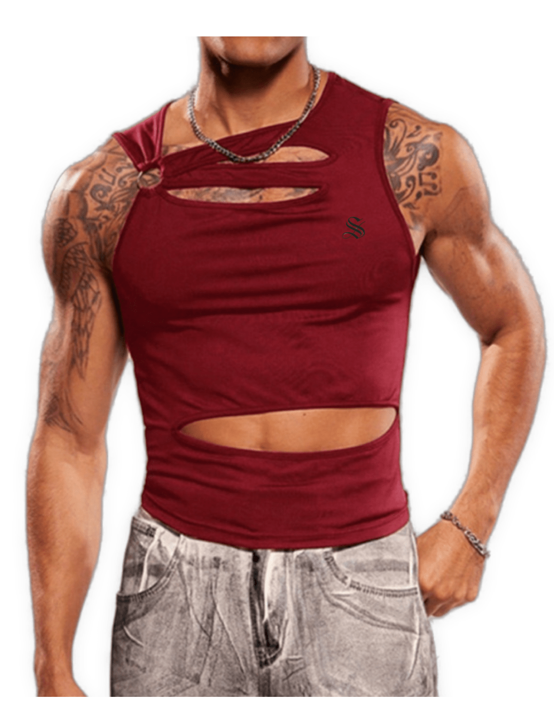 NewkaSR 7 - Tank Top for Men - Sarman Fashion - Wholesale Clothing Fashion Brand for Men from Canada