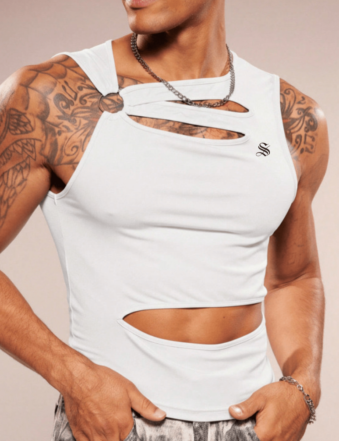 NewkaSR 7 - Tank Top for Men - Sarman Fashion - Wholesale Clothing Fashion Brand for Men from Canada
