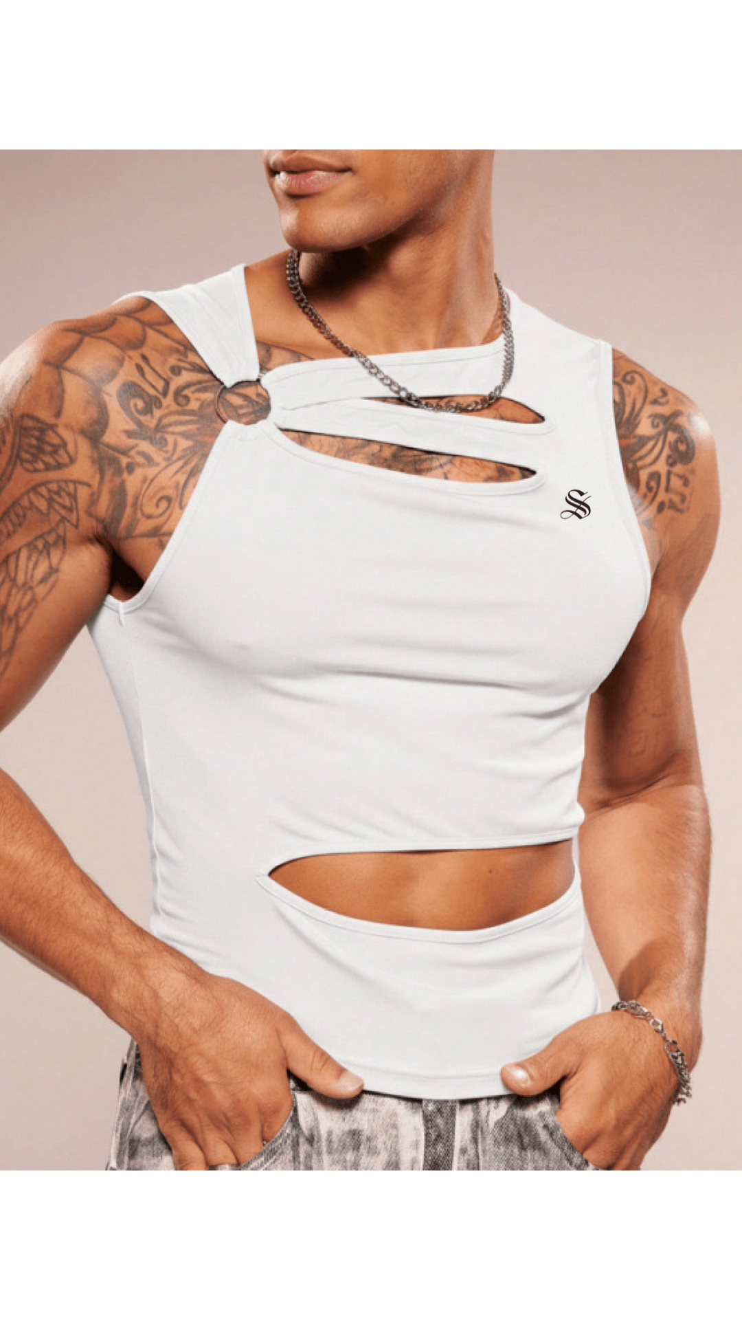 NewkaSR 7 - Tank Top for Men - Sarman Fashion - Wholesale Clothing Fashion Brand for Men from Canada