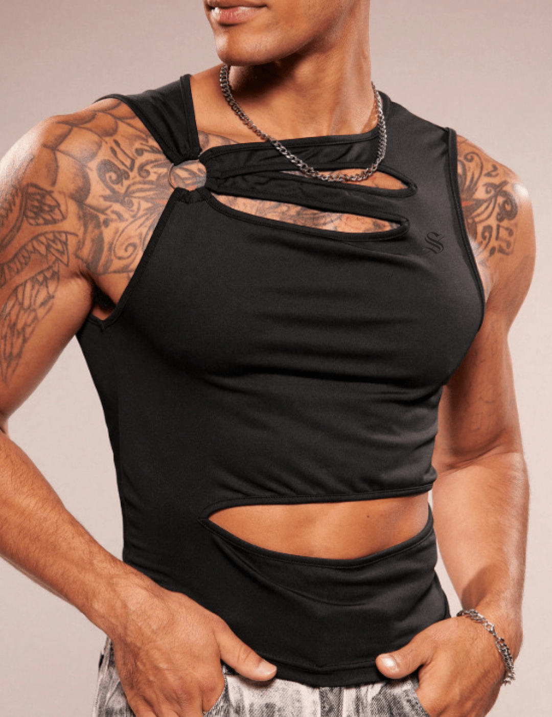 NewkaSR 7 - Tank Top for Men - Sarman Fashion - Wholesale Clothing Fashion Brand for Men from Canada