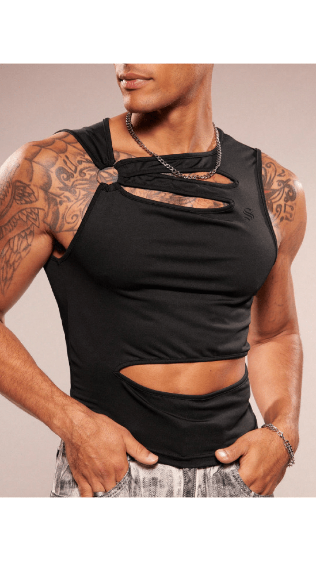 NewkaSR 7 - Tank Top for Men - Sarman Fashion - Wholesale Clothing Fashion Brand for Men from Canada
