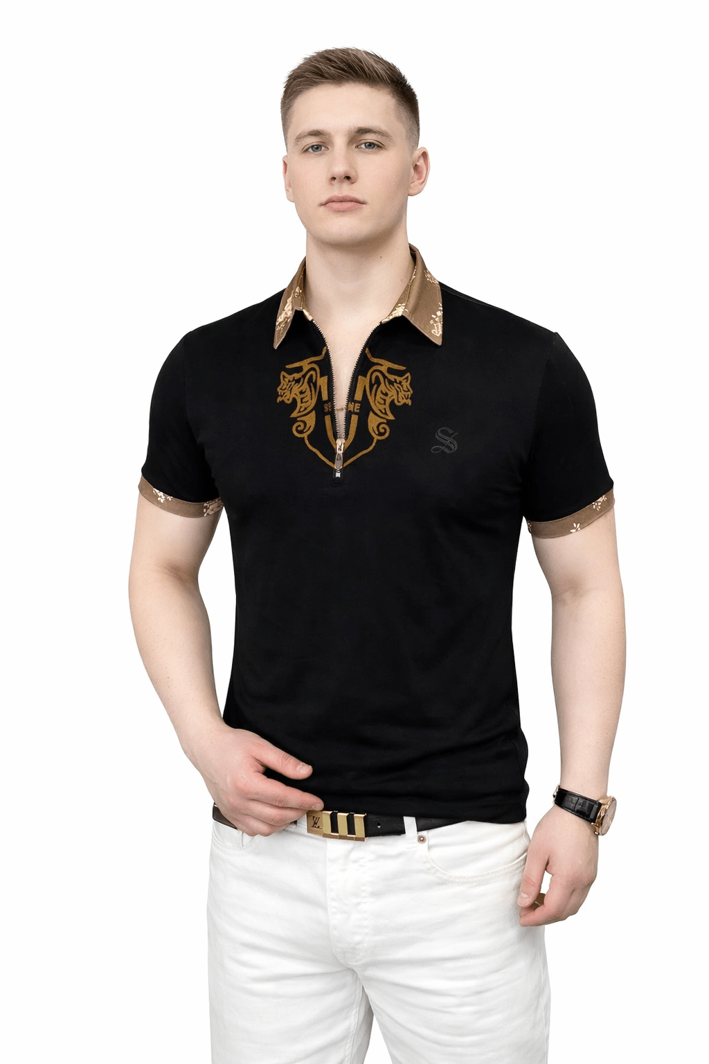 NHOL 3 - Polo Shirt for Men - Sarman Fashion - Wholesale Clothing Fashion Brand for Men from Canada