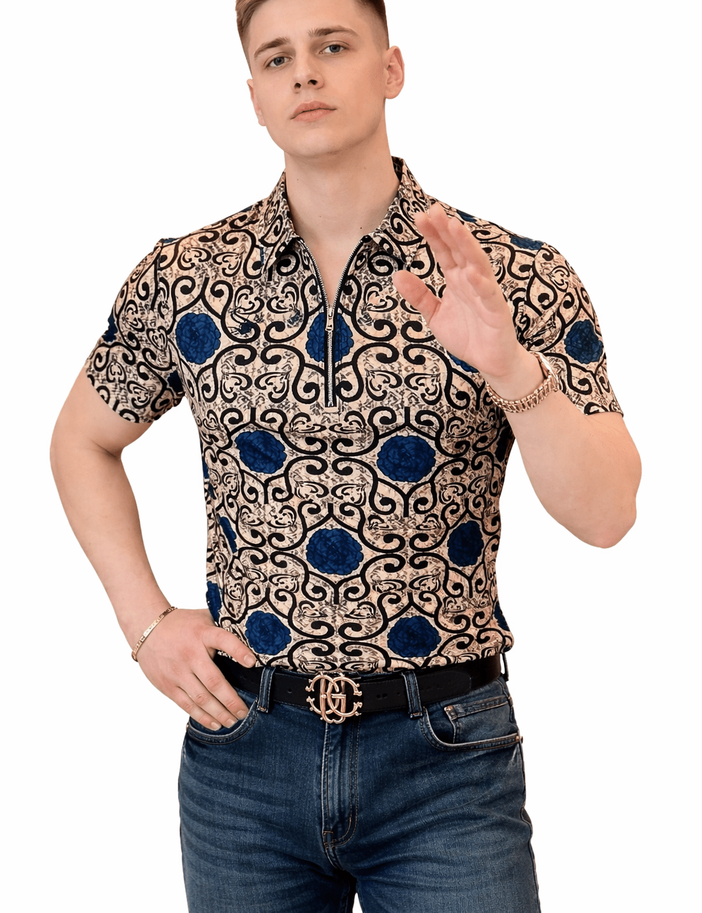 NHOL 4 - Polo Shirt for Men - Sarman Fashion - Wholesale Clothing Fashion Brand for Men from Canada
