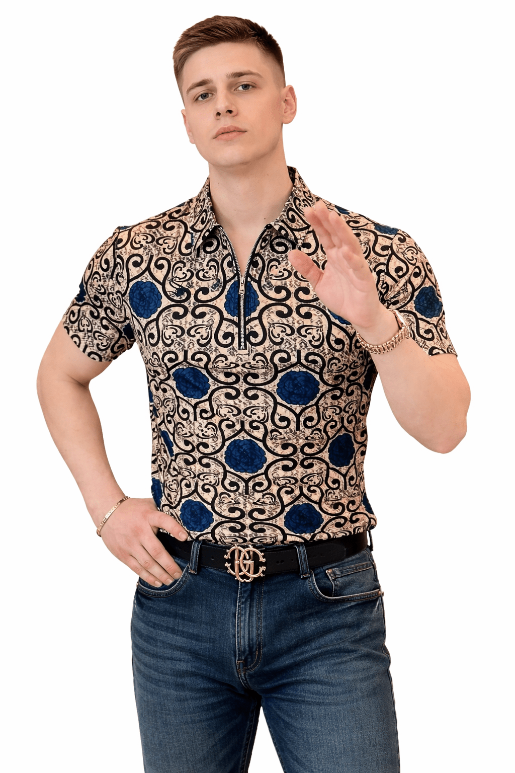 NHOL 4 - Polo Shirt for Men - Sarman Fashion - Wholesale Clothing Fashion Brand for Men from Canada