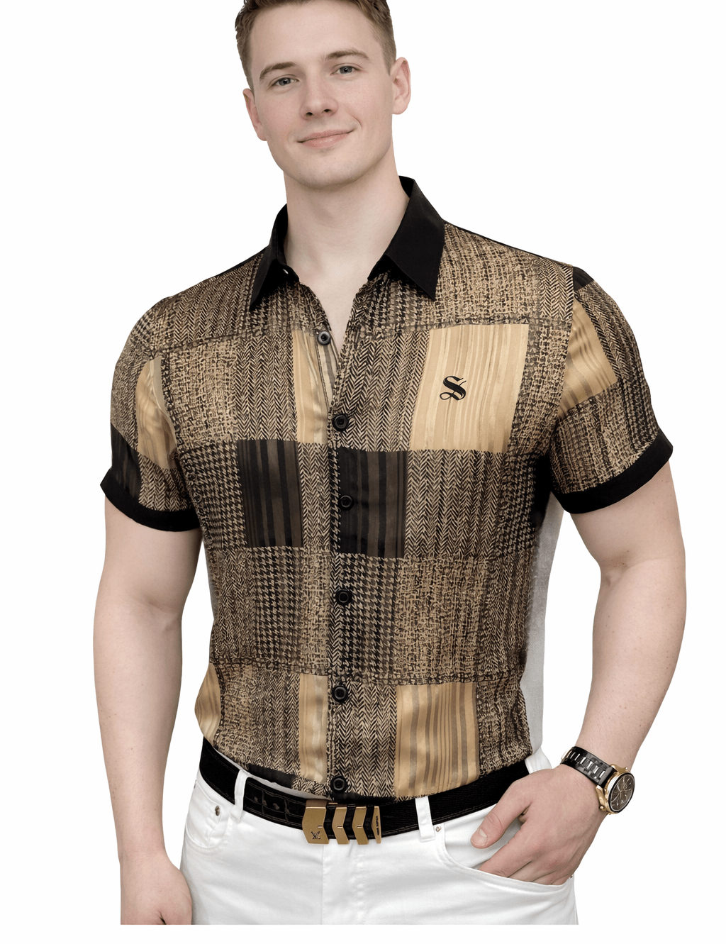 NHOL 54 - Shirt for Men - Sarman Fashion - Wholesale Clothing Fashion Brand for Men from Canada