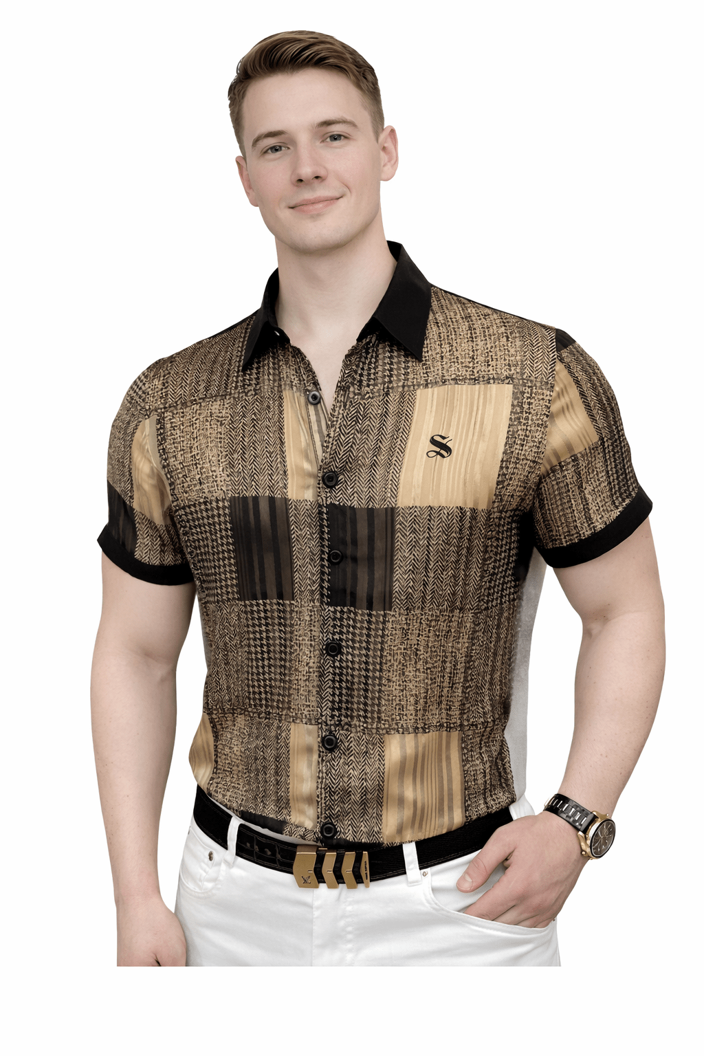 NHOL 54 - Shirt for Men - Sarman Fashion - Wholesale Clothing Fashion Brand for Men from Canada