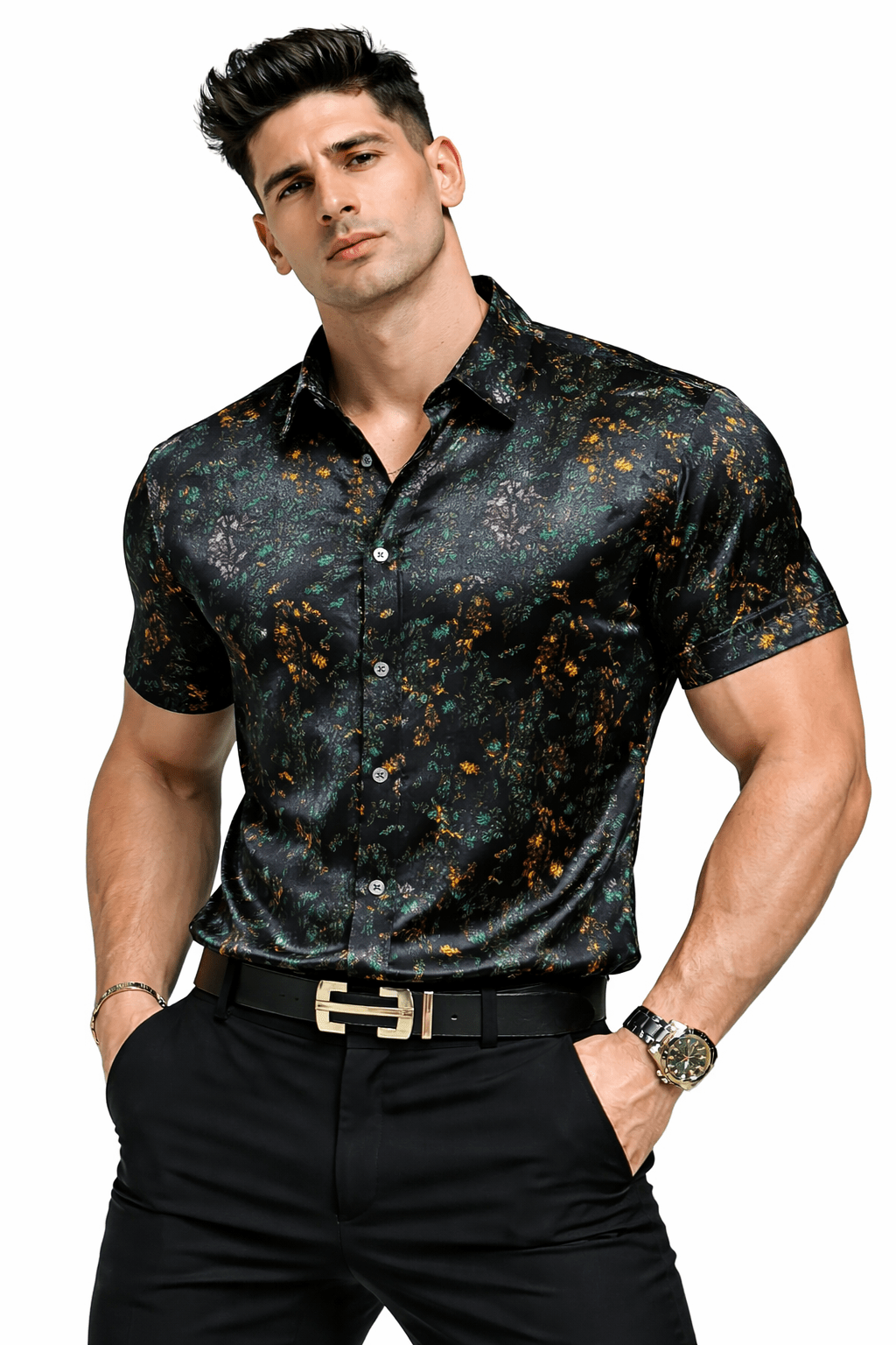 NHOL 76 - Shirt for Men - Sarman Fashion - Wholesale Clothing Fashion Brand for Men from Canada
