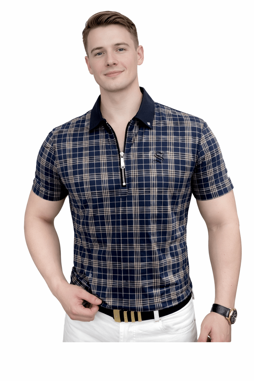 NHOLV 2 - Polo Shirt for Men - Sarman Fashion - Wholesale Clothing Fashion Brand for Men from Canada