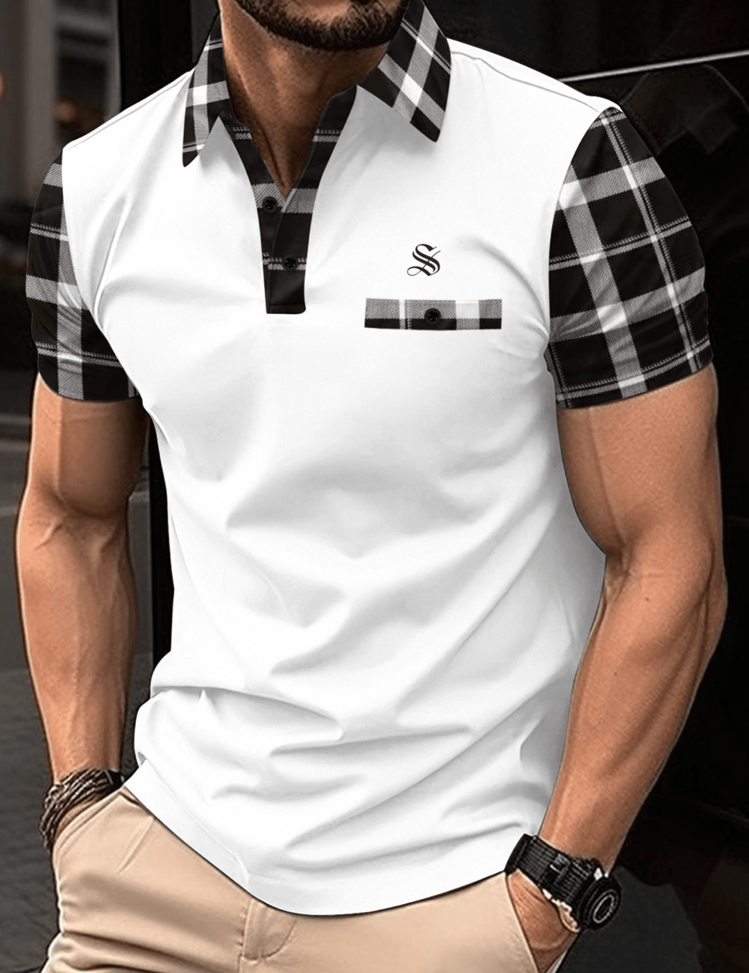 NHOLV 2 - Polo Shirt for Men - Sarman Fashion - Wholesale Clothing Fashion Brand for Men from Canada