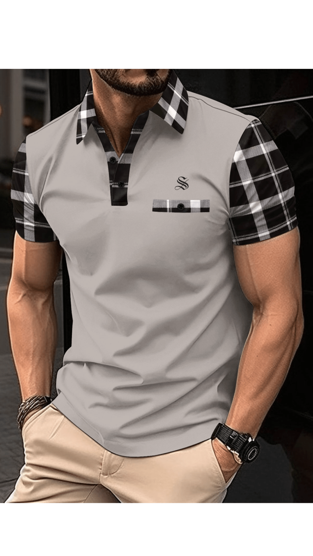 NHOLV 2 - Polo Shirt for Men - Sarman Fashion - Wholesale Clothing Fashion Brand for Men from Canada