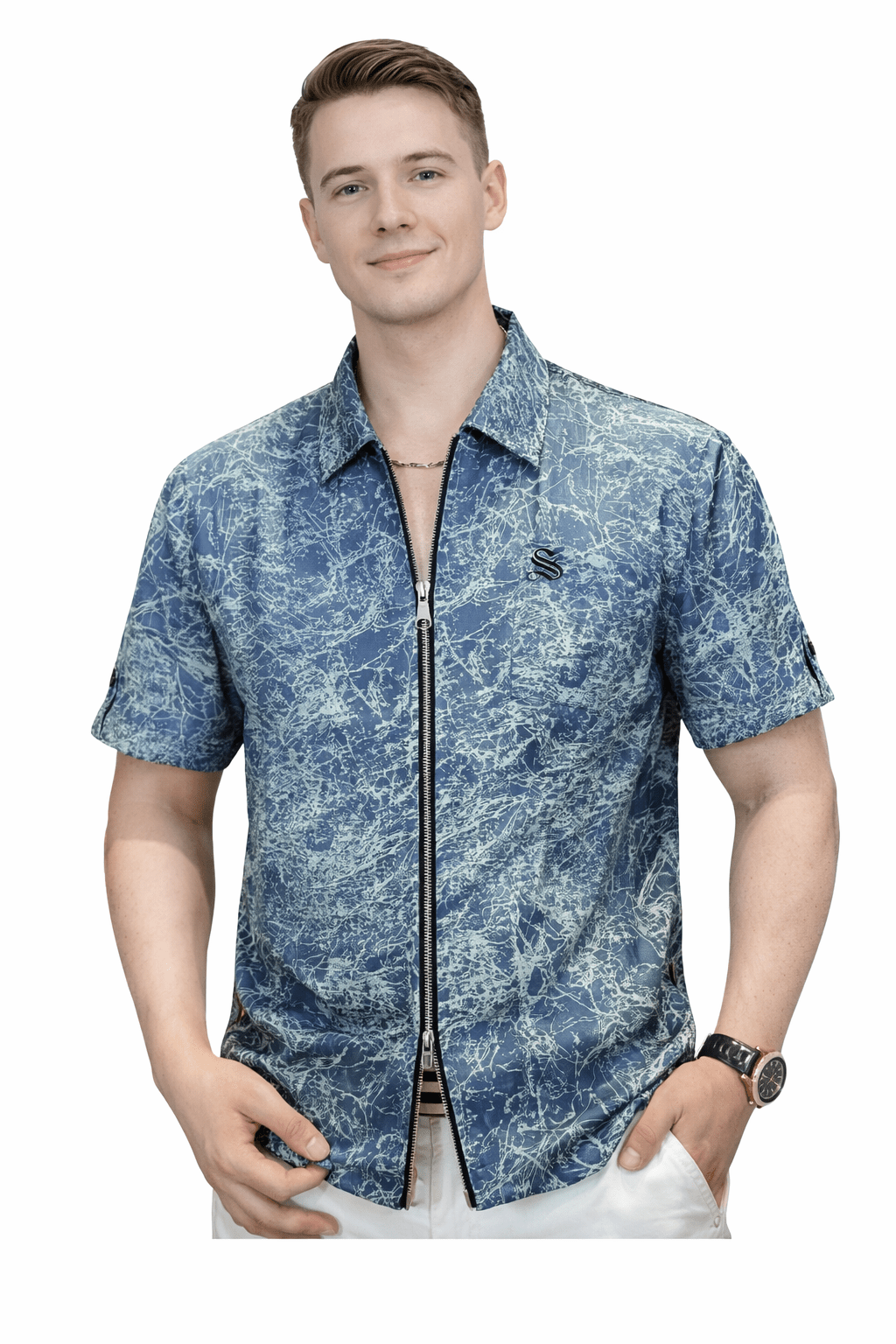 NHOLV 3 - Polo Shirt for Men - Sarman Fashion - Wholesale Clothing Fashion Brand for Men from Canada