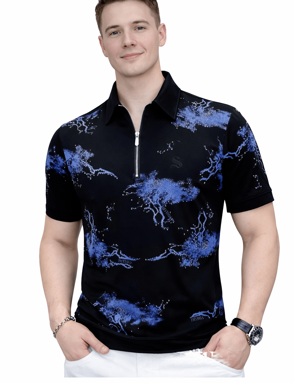 NHOLV 5 - Polo Shirt for Men - Sarman Fashion - Wholesale Clothing Fashion Brand for Men from Canada