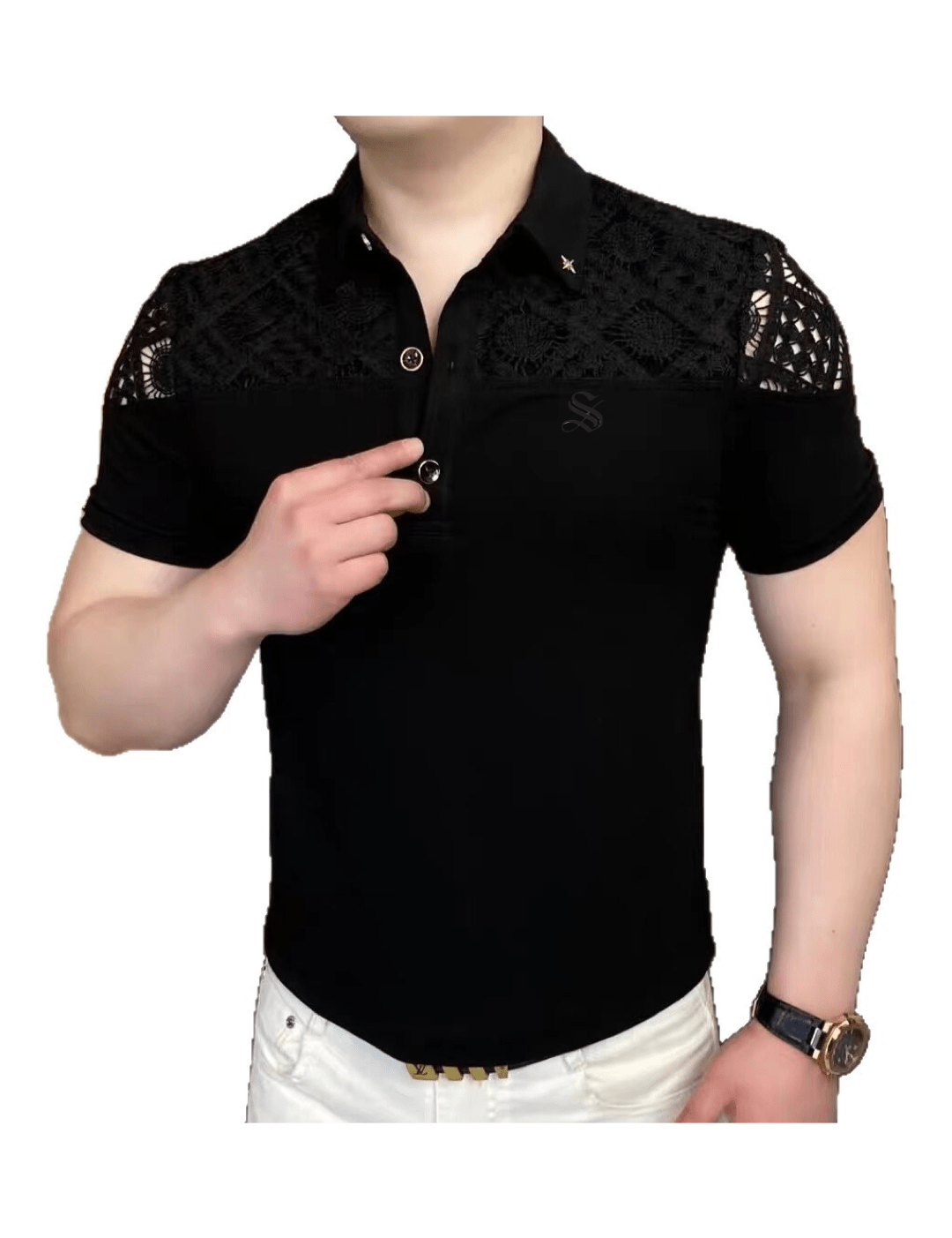 NHOLV - Polo Shirt for Men - Sarman Fashion - Wholesale Clothing Fashion Brand for Men from Canada