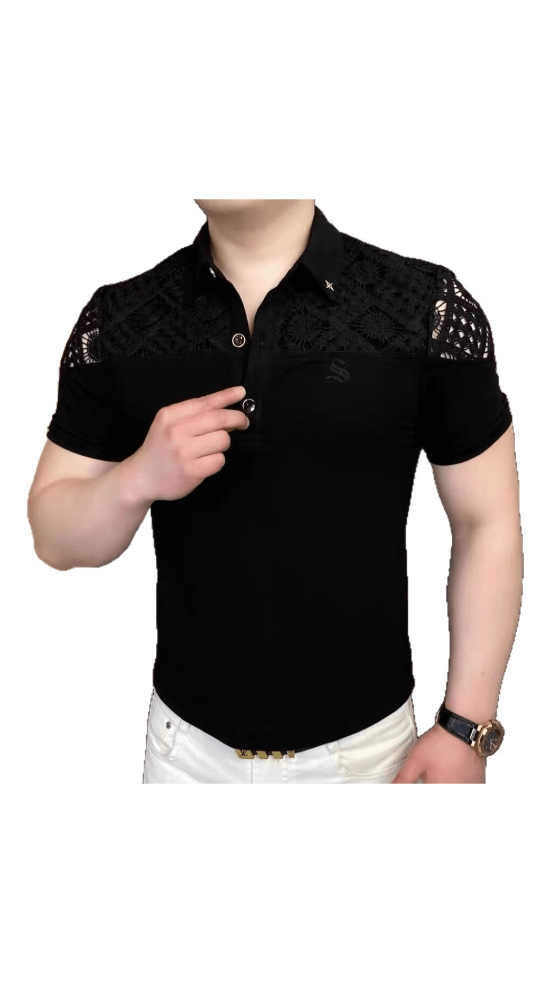 NHOLV - Polo Shirt for Men - Sarman Fashion - Wholesale Clothing Fashion Brand for Men from Canada