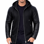 Nibor - Black Jacket for Men - Sarman Fashion - Wholesale Clothing Fashion Brand for Men from Canada