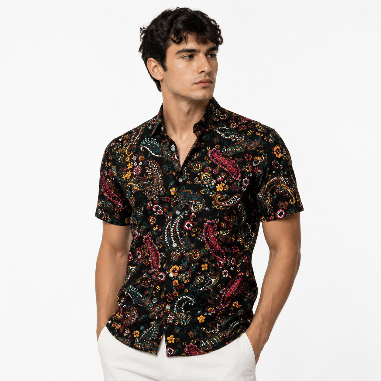 NIKK - Short Sleeves Shirt for Men - Sarman Fashion - Wholesale Clothing Fashion Brand for Men from Canada