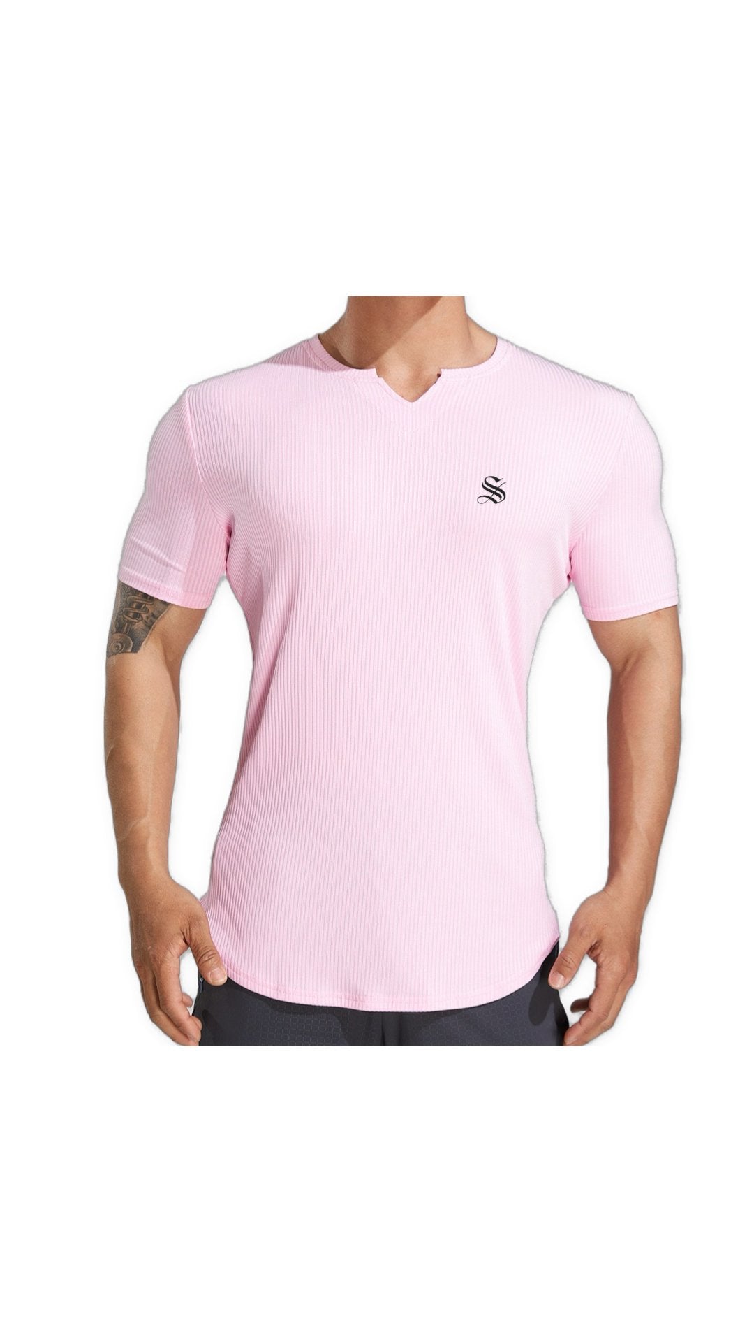 Nilki - V - Neck T-Shirt for Men - Sarman Fashion - Wholesale Clothing Fashion Brand for Men from Canada