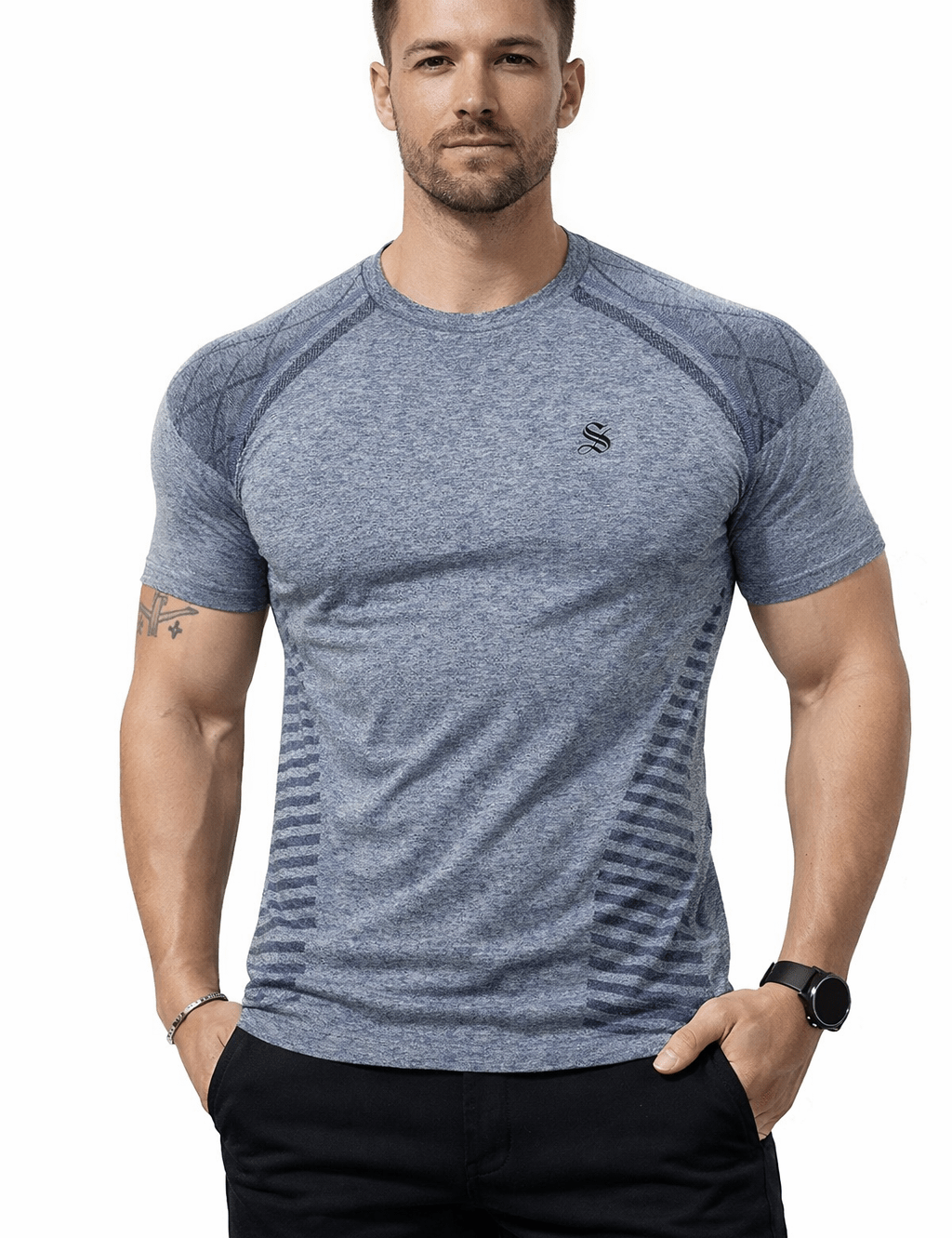 NOGA 5 - T-Shirt for Men - Sarman Fashion - Wholesale Clothing Fashion Brand for Men from Canada