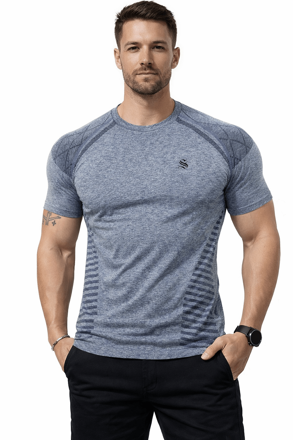 NOGA 5 - T-Shirt for Men - Sarman Fashion - Wholesale Clothing Fashion Brand for Men from Canada