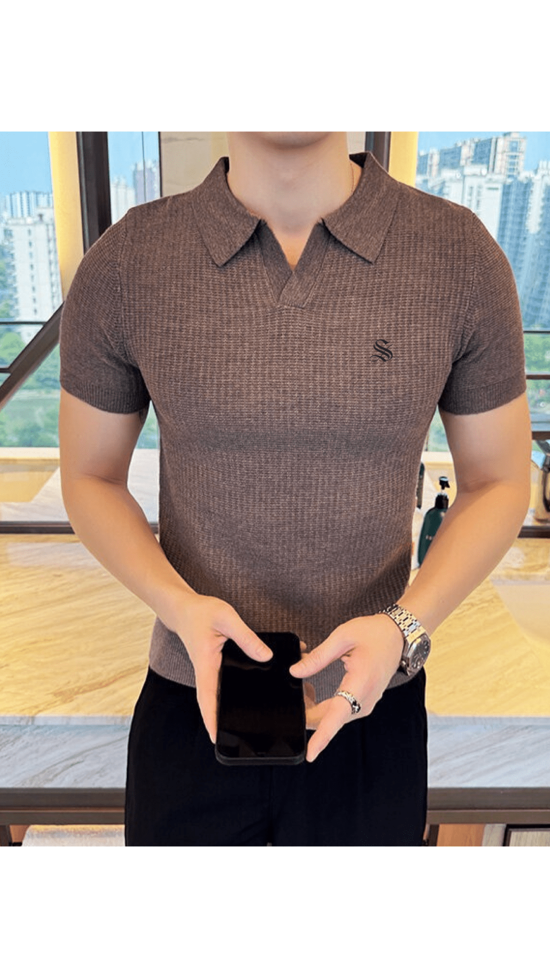 NoHU - Polo Shirt for Men - Sarman Fashion - Wholesale Clothing Fashion Brand for Men from Canada