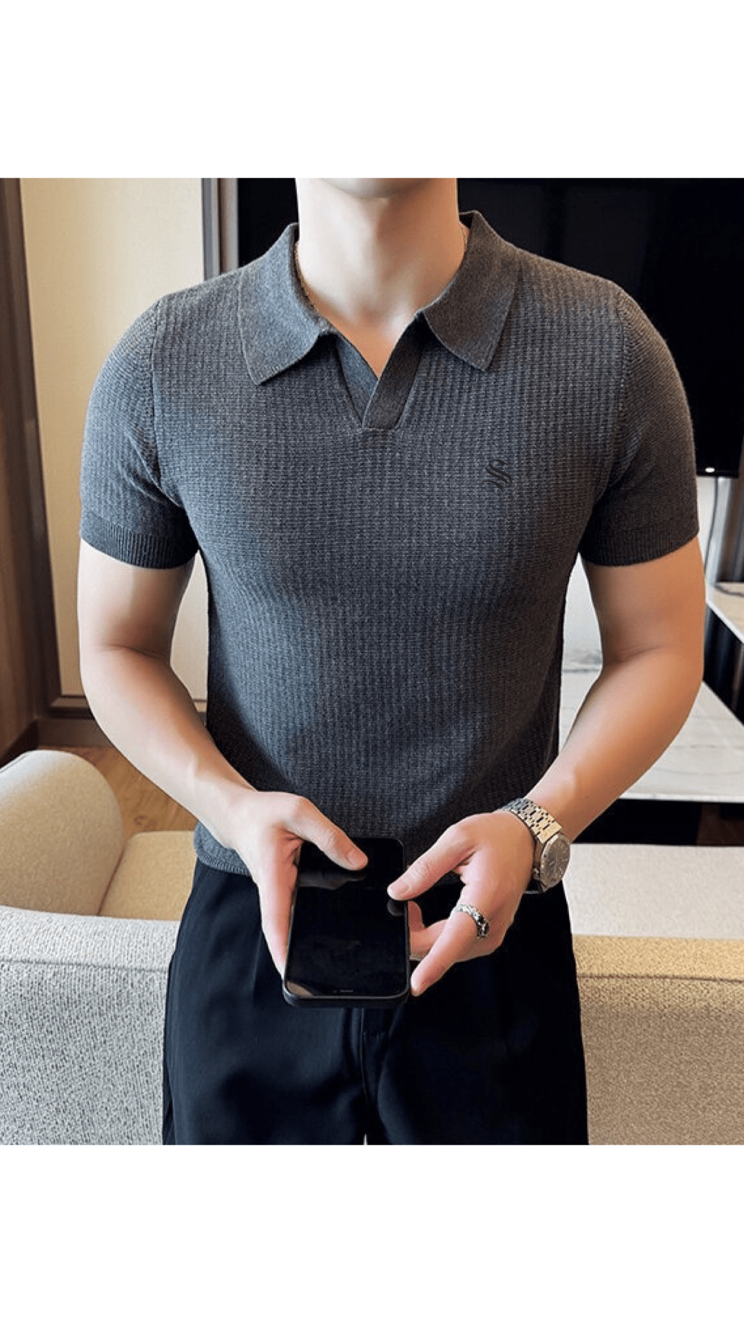 NoHU - Polo Shirt for Men - Sarman Fashion - Wholesale Clothing Fashion Brand for Men from Canada