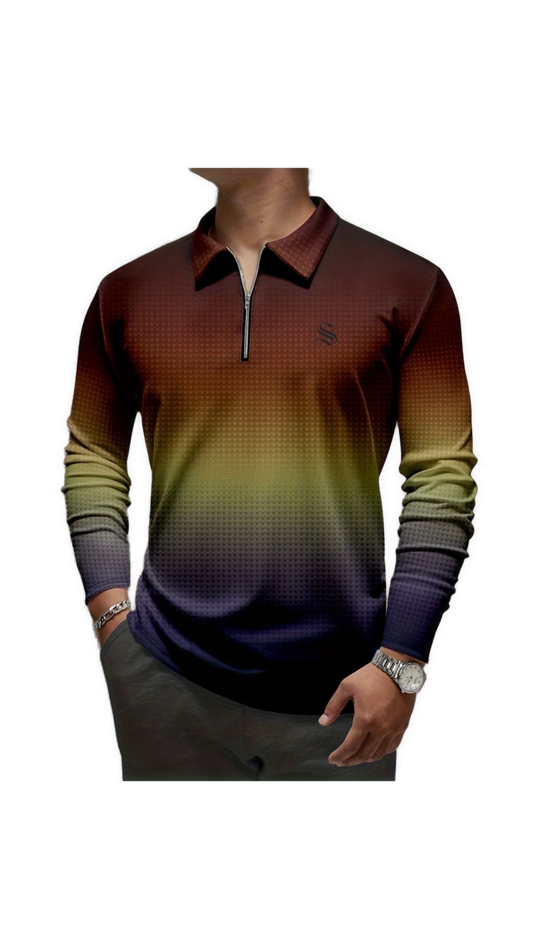 NPL - Long Sleeves Polo Shirt for Men - Sarman Fashion - Wholesale Clothing Fashion Brand for Men from Canada