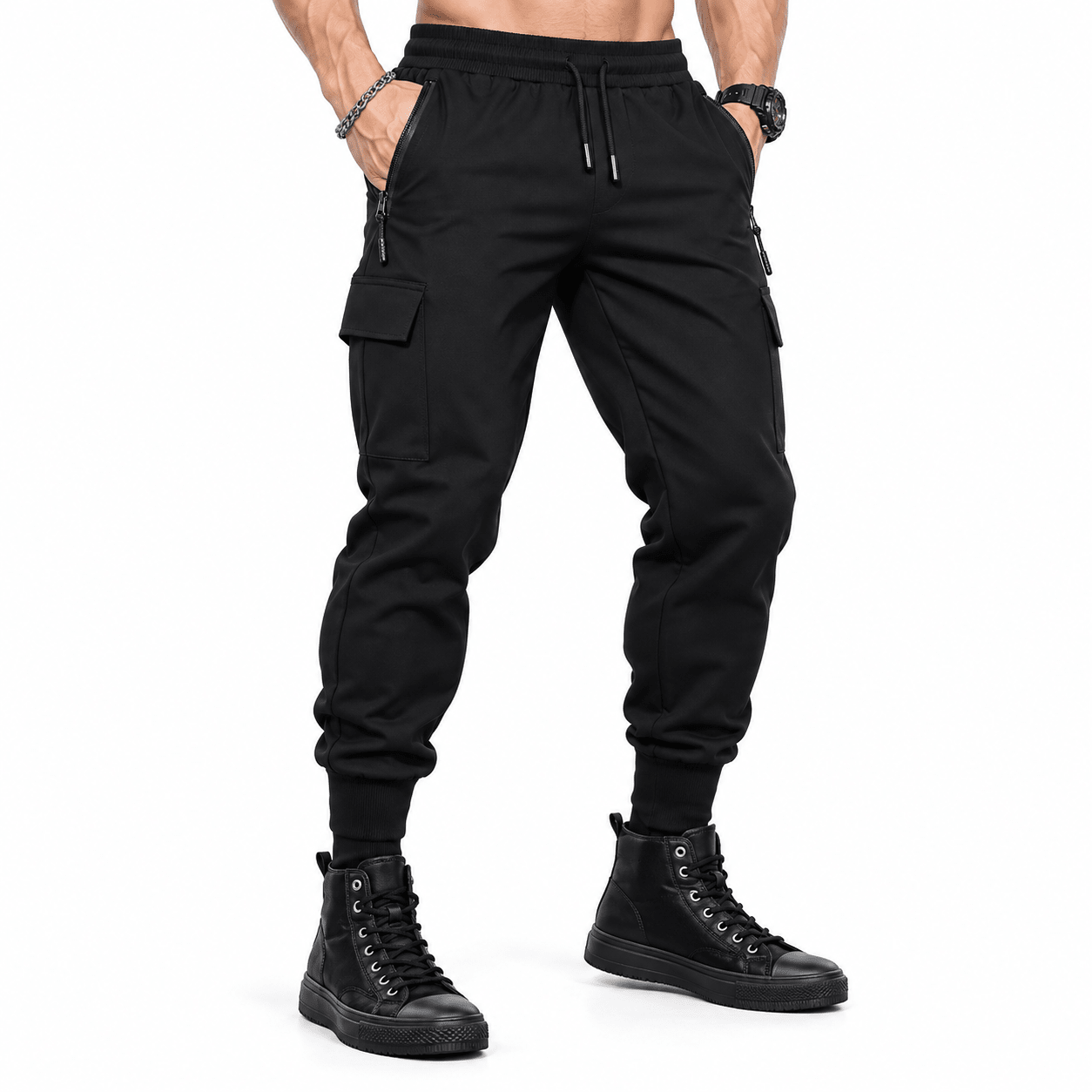 Nuja 22 - Joggers for Men - Sarman Fashion - Wholesale Clothing Fashion Brand for Men from Canada