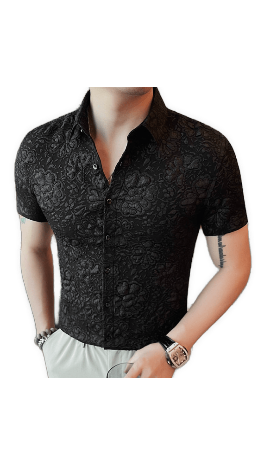 Nyem 2 - Short Sleeves Shirt for Men - Sarman Fashion - Wholesale Clothing Fashion Brand for Men from Canada