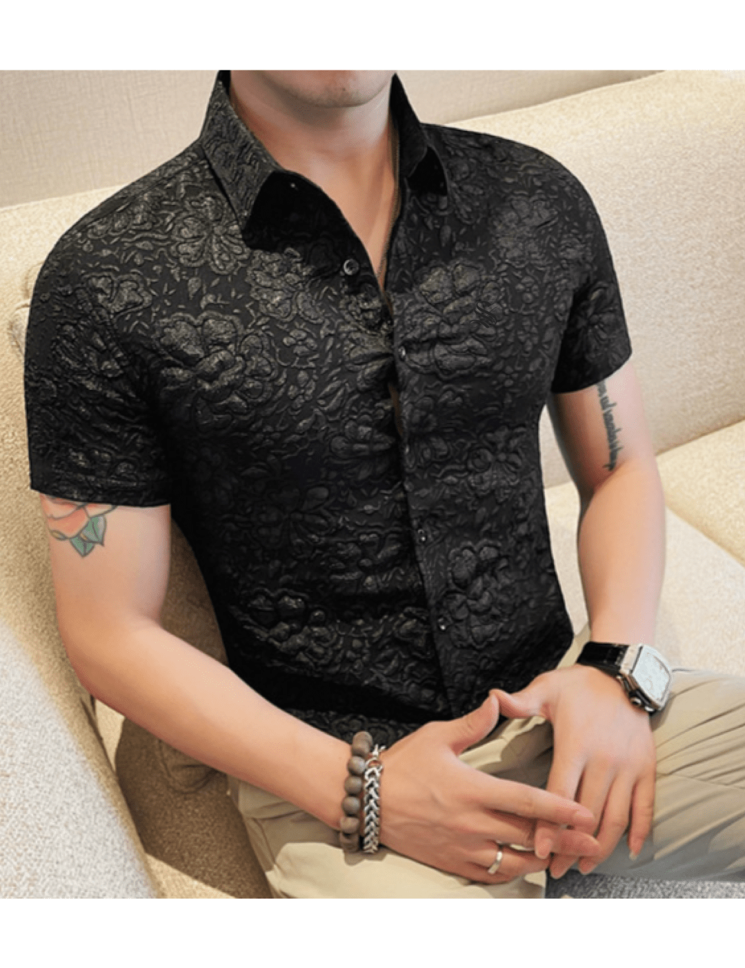 Nyem 2 - Short Sleeves Shirt for Men - Sarman Fashion - Wholesale Clothing Fashion Brand for Men from Canada