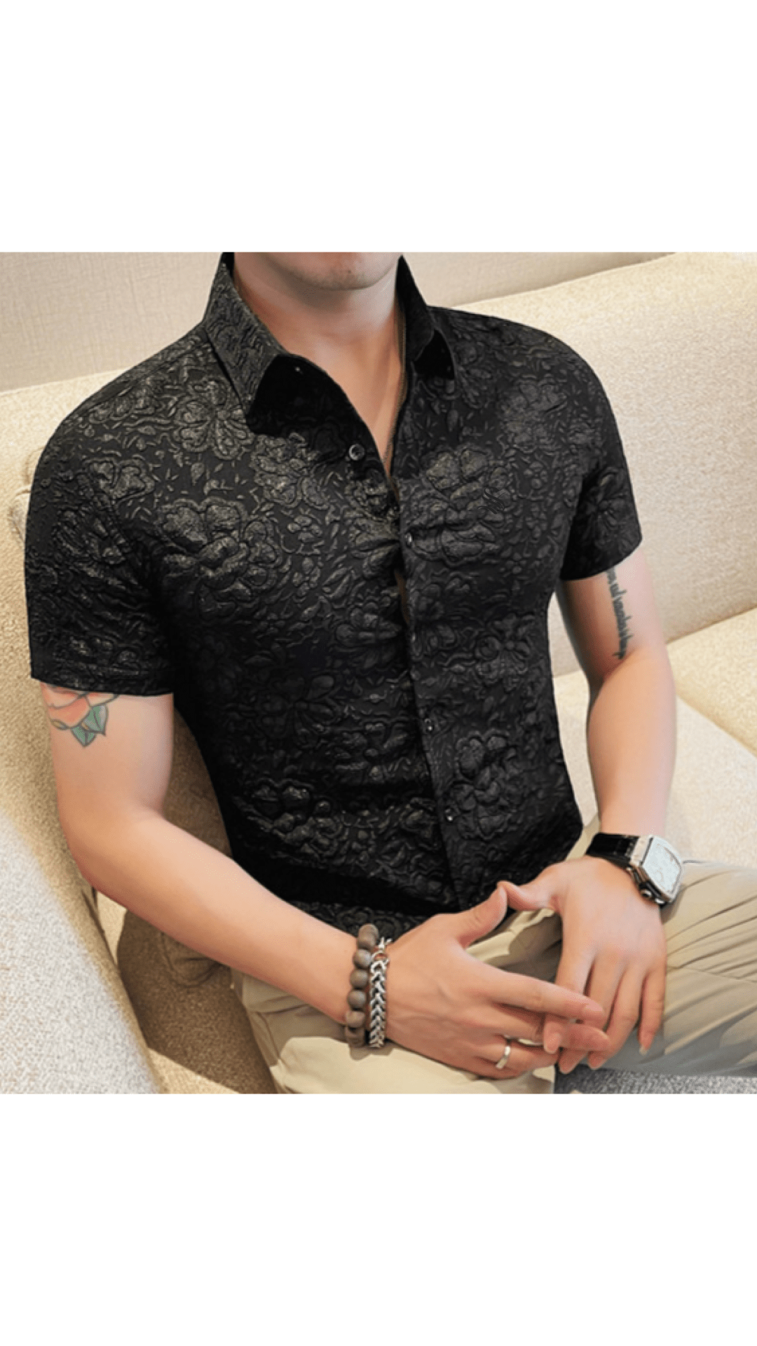 Nyem 2 - Short Sleeves Shirt for Men - Sarman Fashion - Wholesale Clothing Fashion Brand for Men from Canada