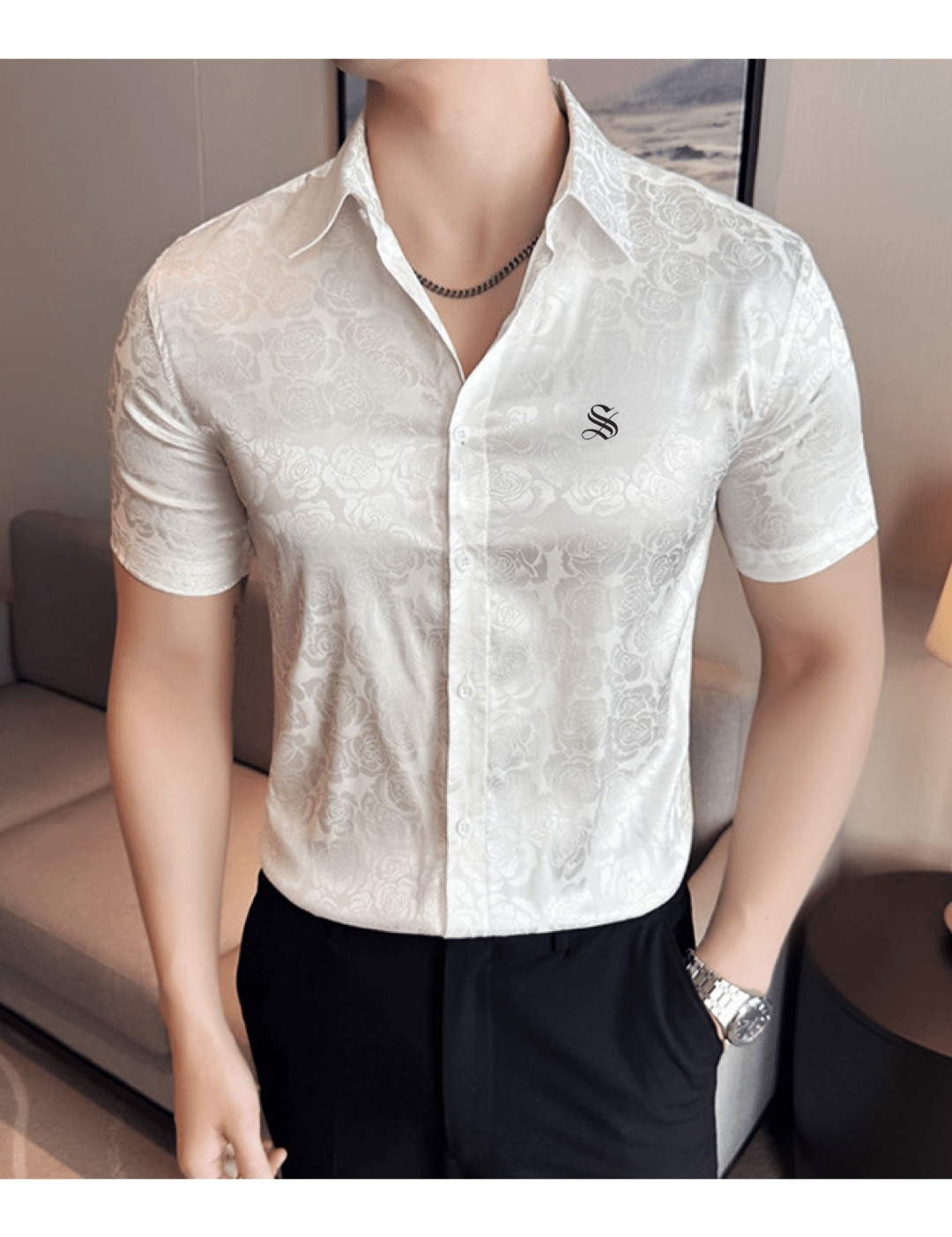 Nyem - Short Sleeves Shirt for Men - Sarman Fashion - Wholesale Clothing Fashion Brand for Men from Canada