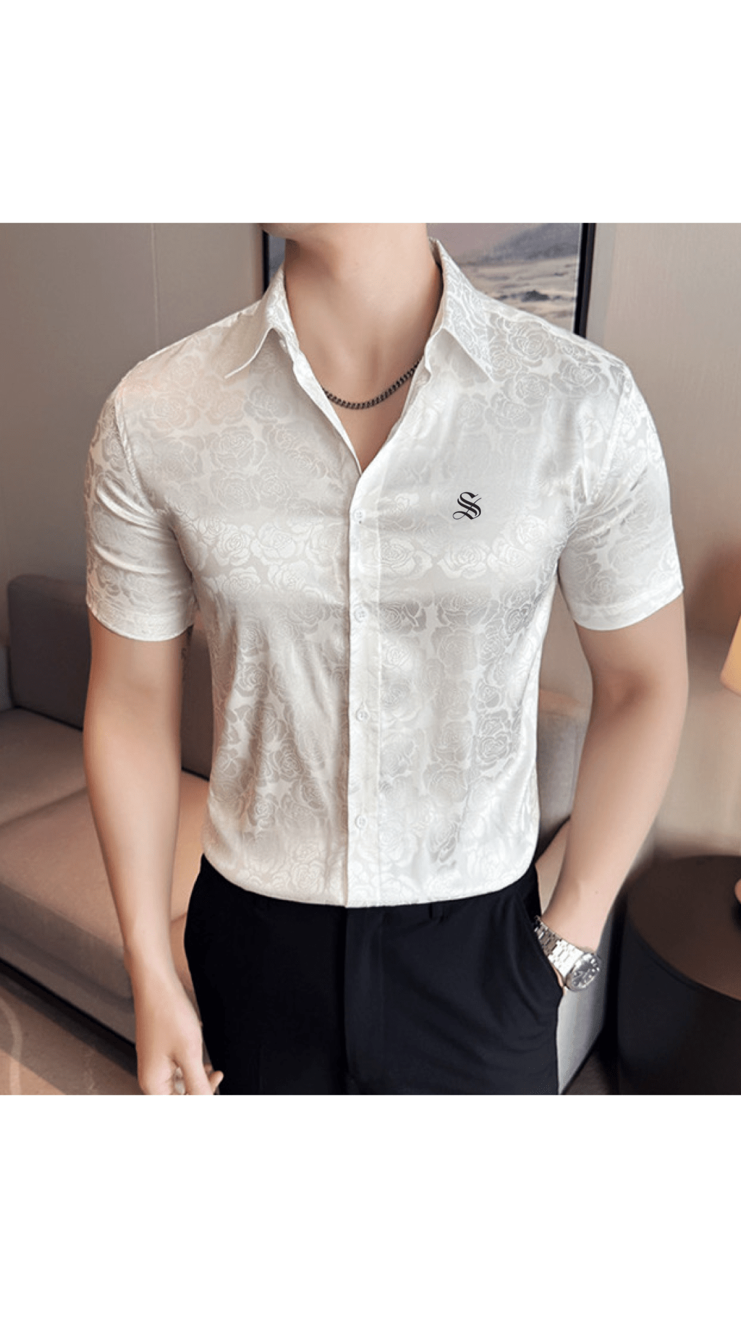 Nyem - Short Sleeves Shirt for Men - Sarman Fashion - Wholesale Clothing Fashion Brand for Men from Canada