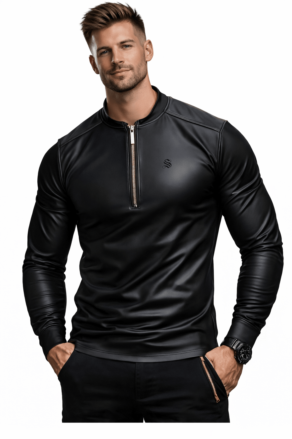 Ocio - Long Sleeve Shirt for Men - Sarman Fashion - Wholesale Clothing Fashion Brand for Men from Canada