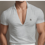OHJU 22 - V - Neck T-Shirt for Men - Sarman Fashion - Wholesale Clothing Fashion Brand for Men from Canada