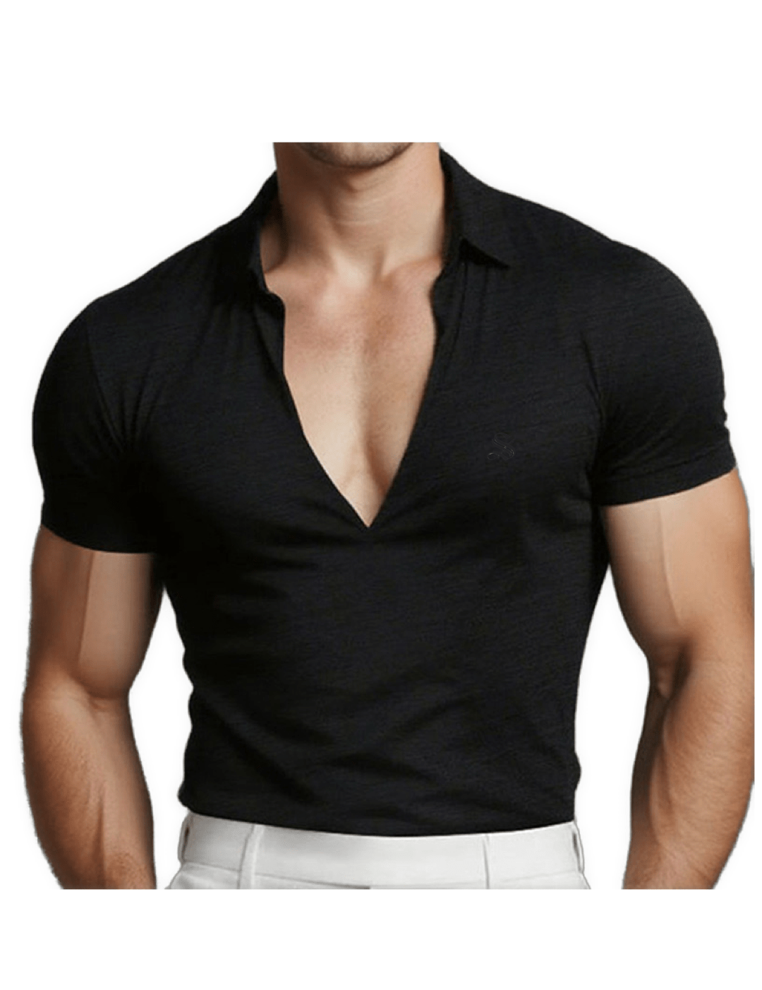 OHJU 22 - V - Neck T-Shirt for Men - Sarman Fashion - Wholesale Clothing Fashion Brand for Men from Canada