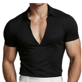 OHJU 22 - V - Neck T-Shirt for Men - Sarman Fashion - Wholesale Clothing Fashion Brand for Men from Canada