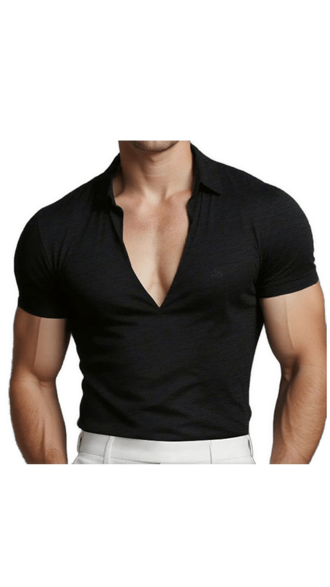 OHJU 22 - V - Neck T-Shirt for Men - Sarman Fashion - Wholesale Clothing Fashion Brand for Men from Canada