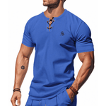 OHJU 23 - V - Neck T-Shirt for Men - Sarman Fashion - Wholesale Clothing Fashion Brand for Men from Canada