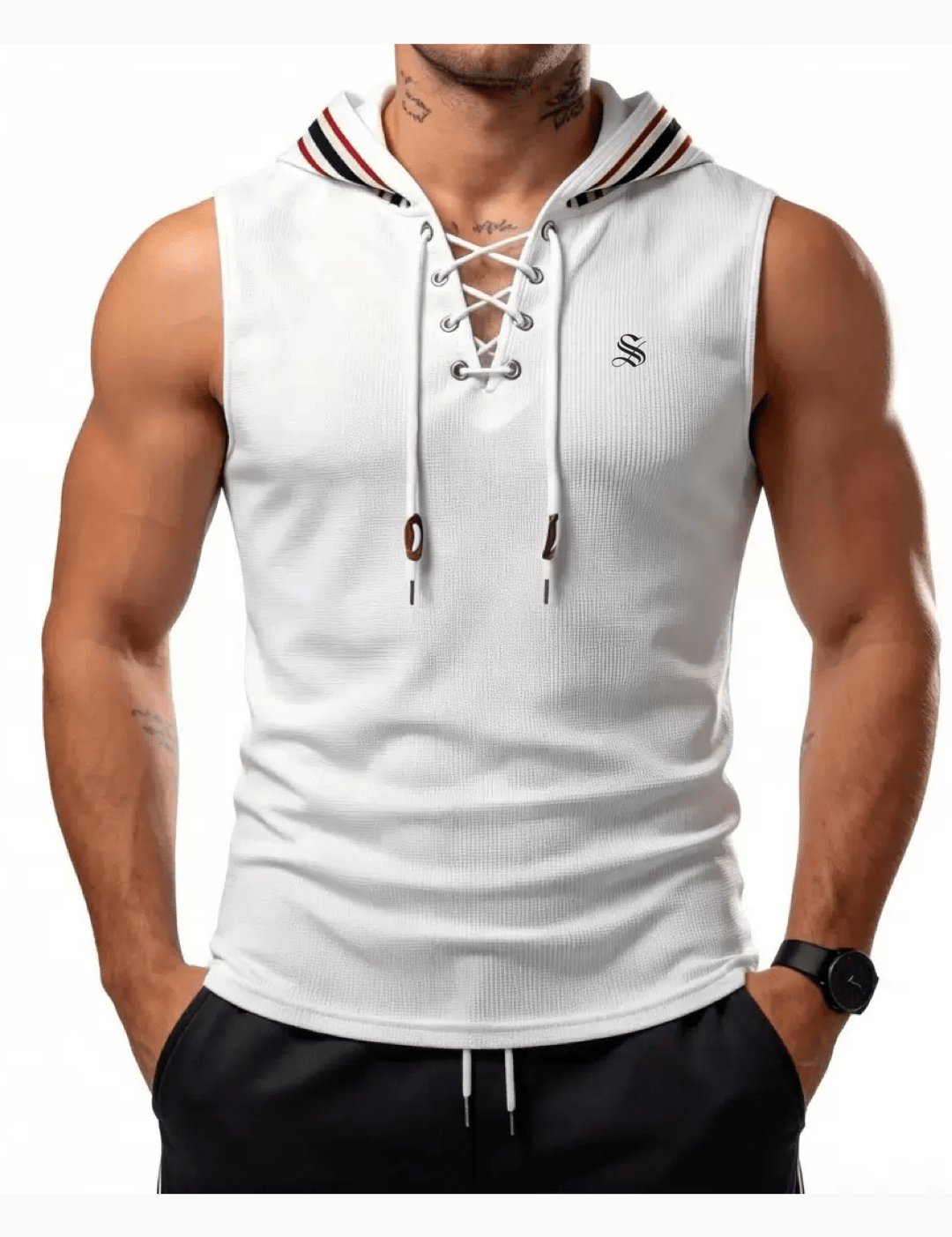 OHUT 10 - Tank Top for Men - Sarman Fashion - Wholesale Clothing Fashion Brand for Men from Canada