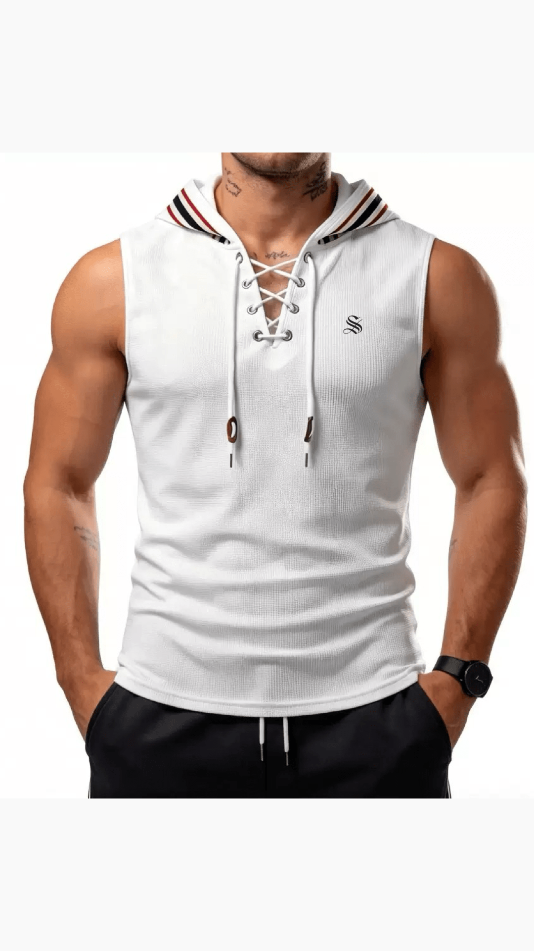 OHUT 10 - Tank Top for Men - Sarman Fashion - Wholesale Clothing Fashion Brand for Men from Canada
