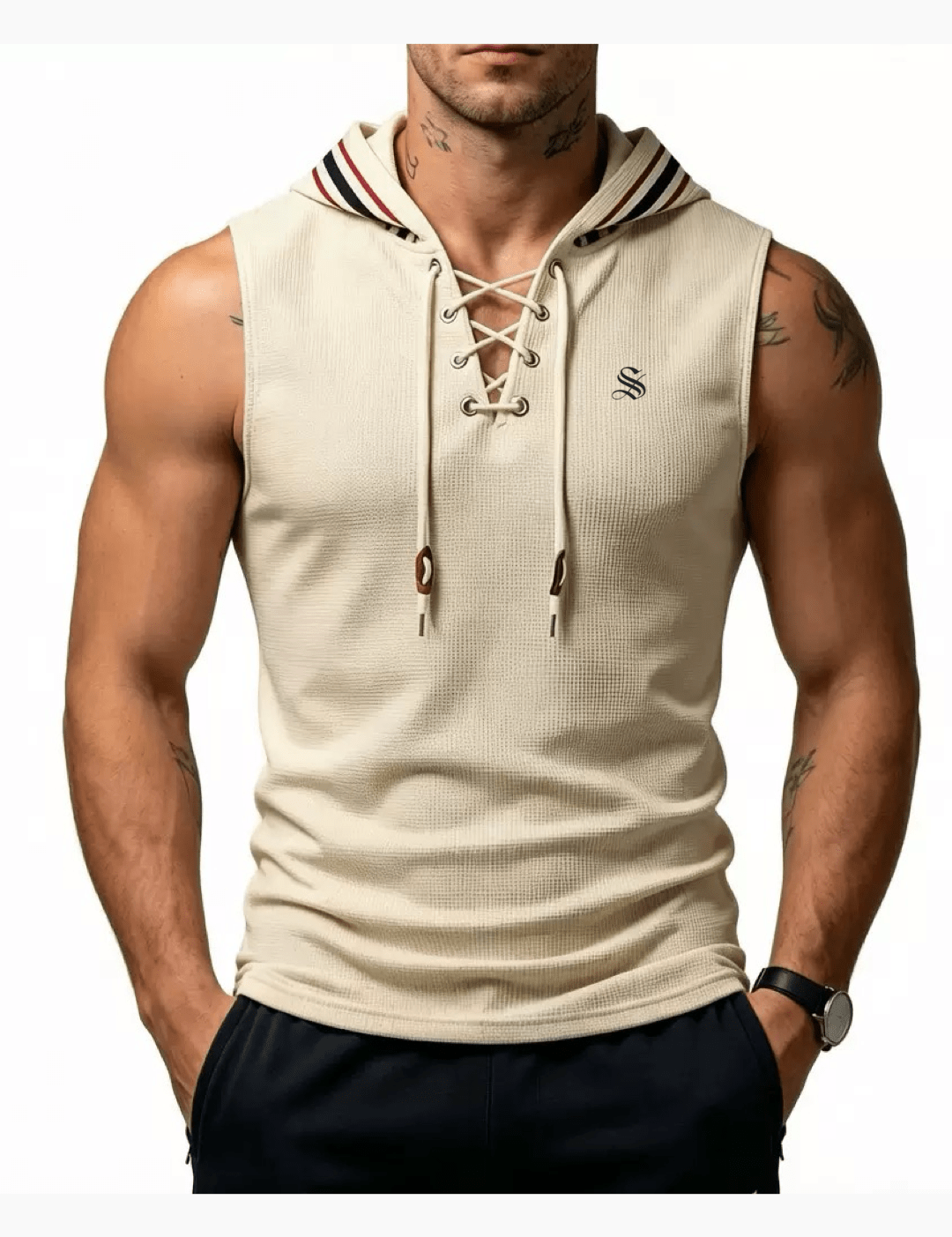 OHUT 10 - Tank Top for Men - Sarman Fashion - Wholesale Clothing Fashion Brand for Men from Canada