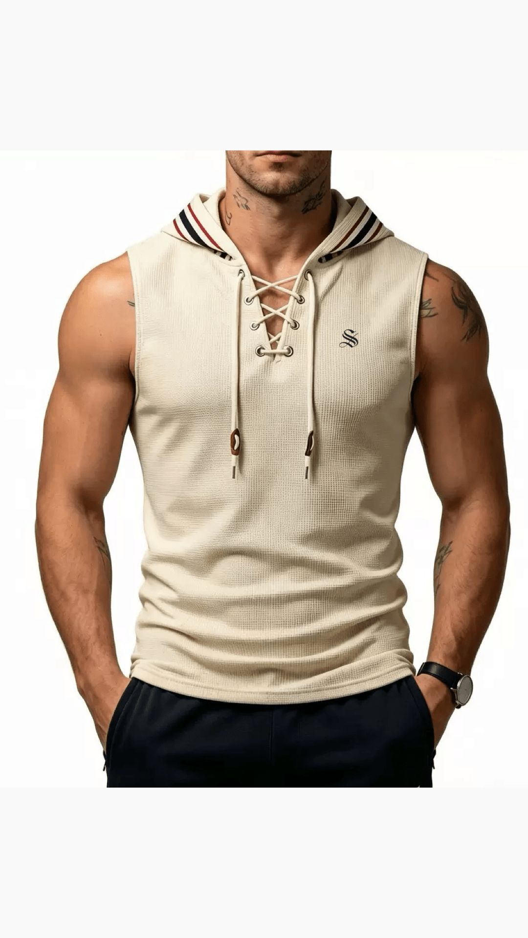 OHUT 10 - Tank Top for Men - Sarman Fashion - Wholesale Clothing Fashion Brand for Men from Canada