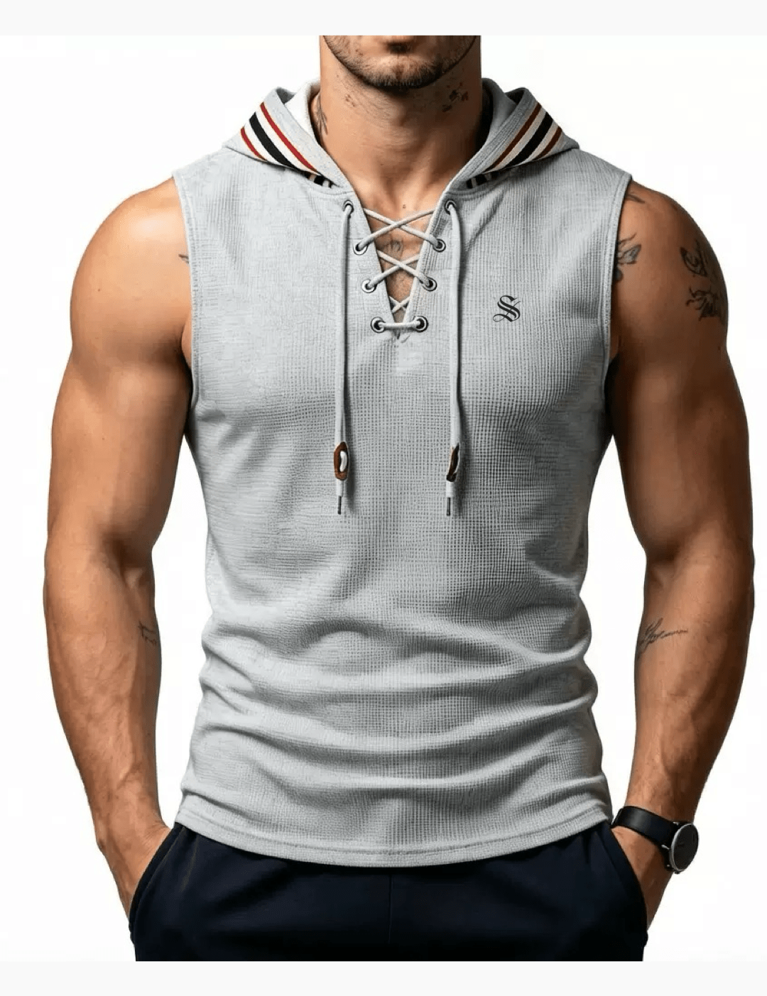 OHUT 10 - Tank Top for Men - Sarman Fashion - Wholesale Clothing Fashion Brand for Men from Canada