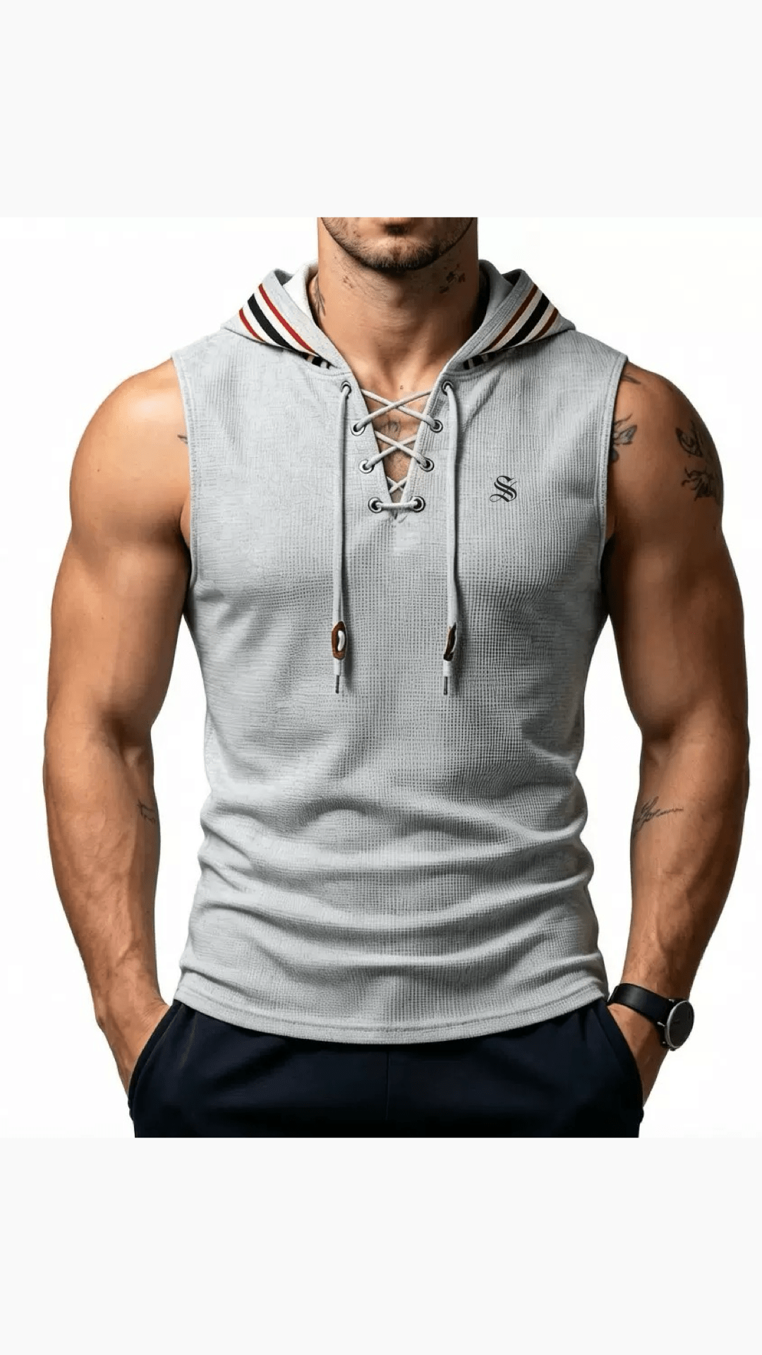 OHUT 10 - Tank Top for Men - Sarman Fashion - Wholesale Clothing Fashion Brand for Men from Canada