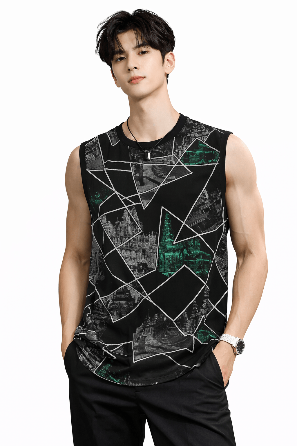 OHUT 6 - Tank Top for Men - Sarman Fashion - Wholesale Clothing Fashion Brand for Men from Canada